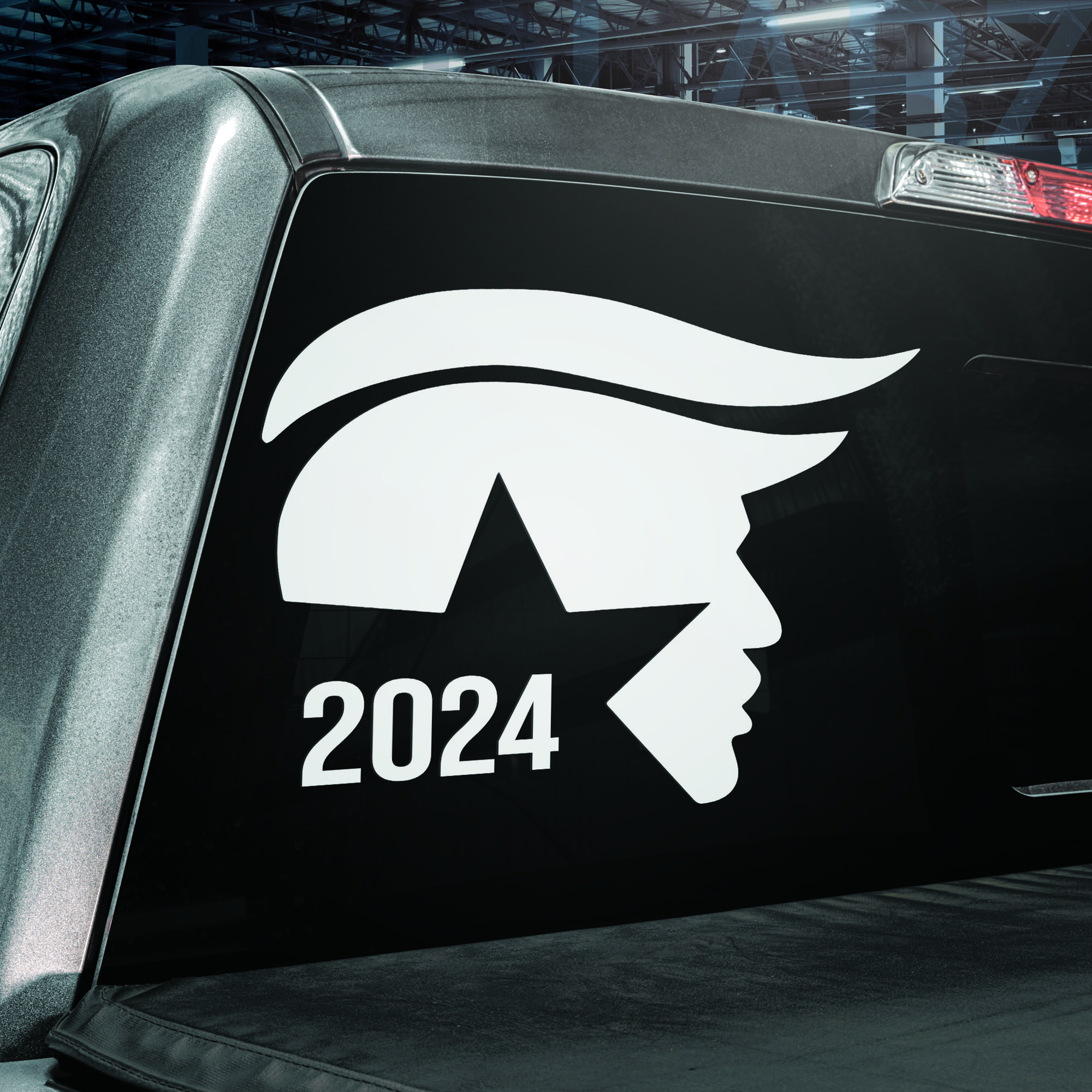 Trump 2024 Star Silhouette Sticker